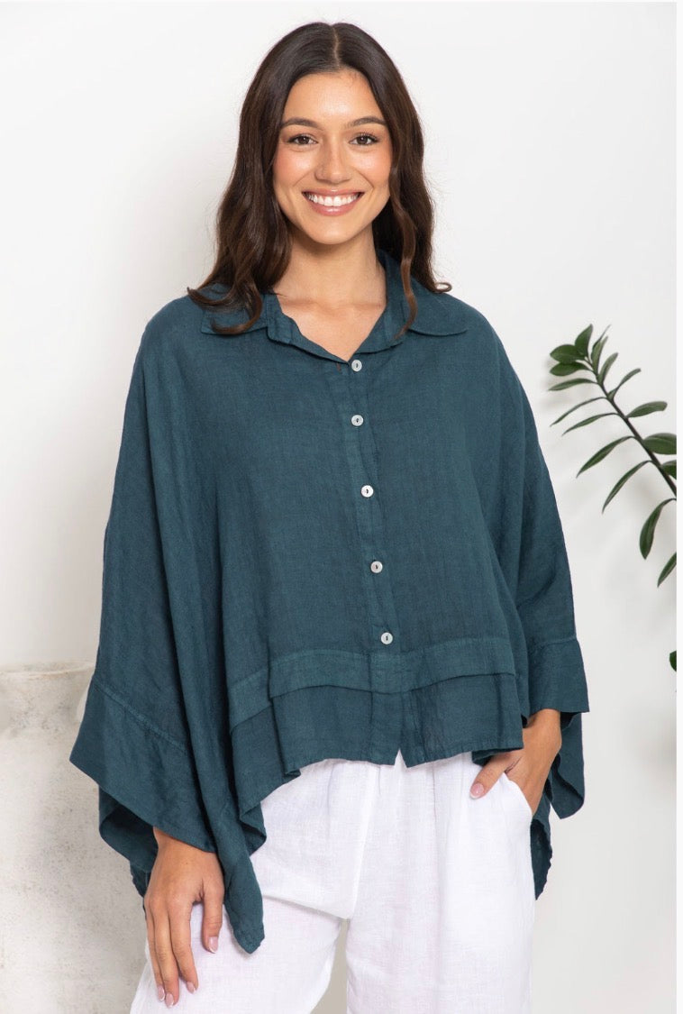 The Italian Cartel - Sanita - Loose Italian Linen Top