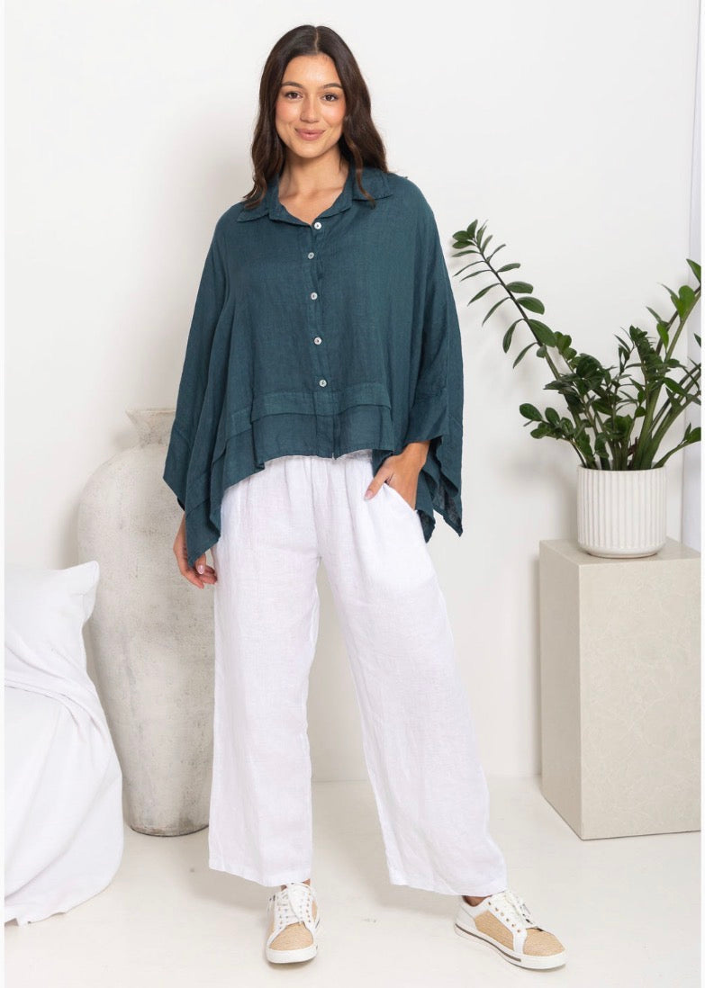 The Italian Cartel - Sanita - Loose Italian Linen Top
