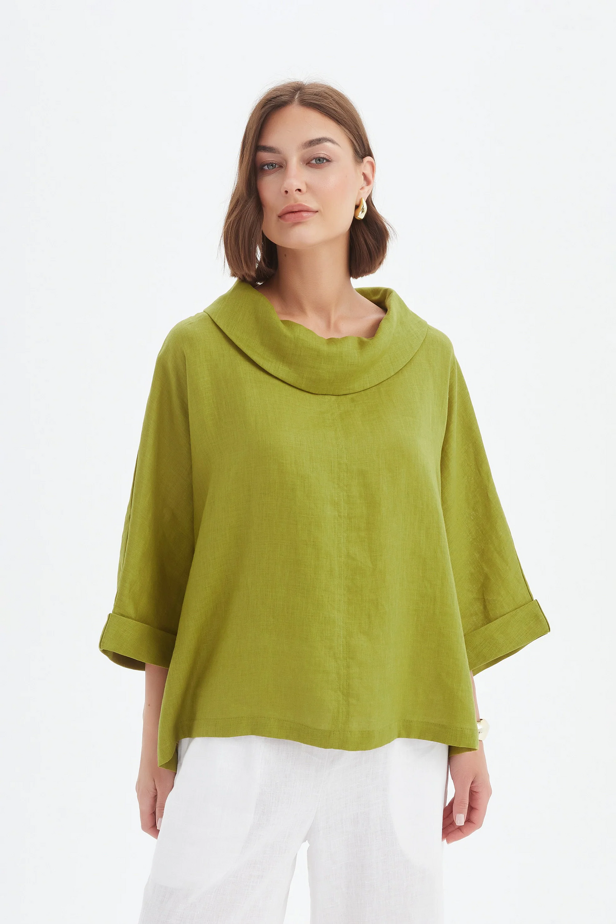 Tirelli - Funnel Neck Boxy Top - Various Colours