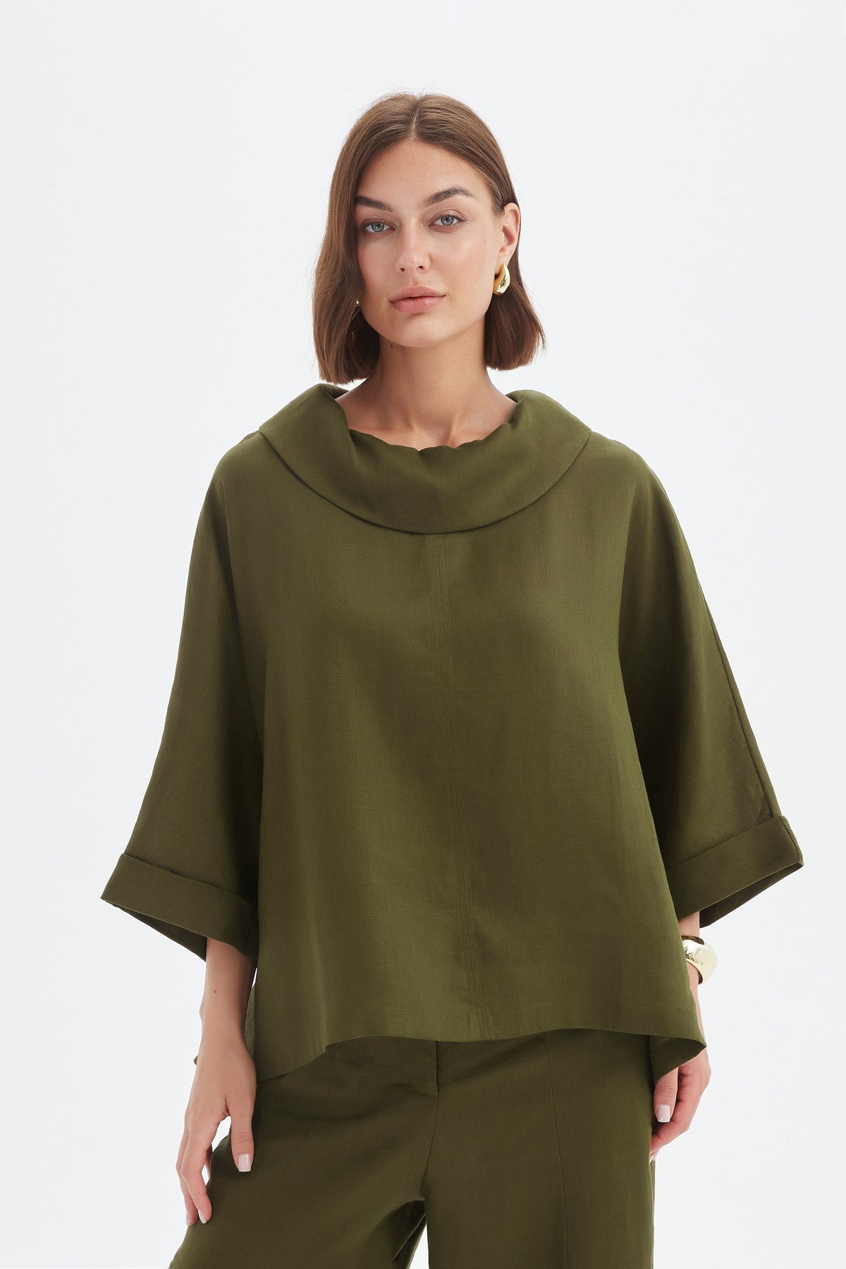 Tirelli - Funnel Neck Boxy Top - Various Colours