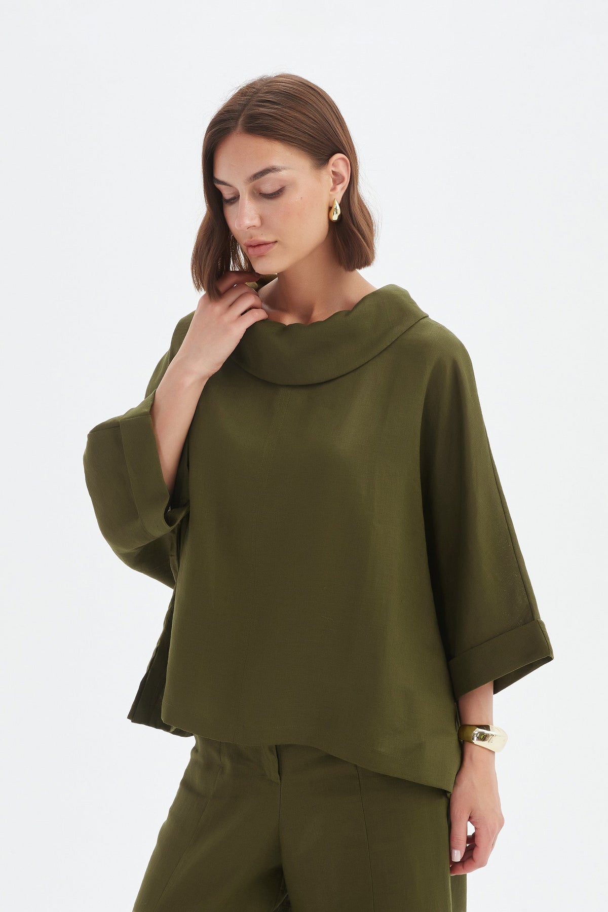 Tirelli - Funnel Neck Boxy Top - Various Colours
