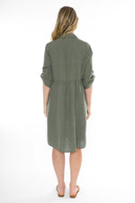 JUMP Clothing 2 Pocket Linen Shirt Dress - Various Colours