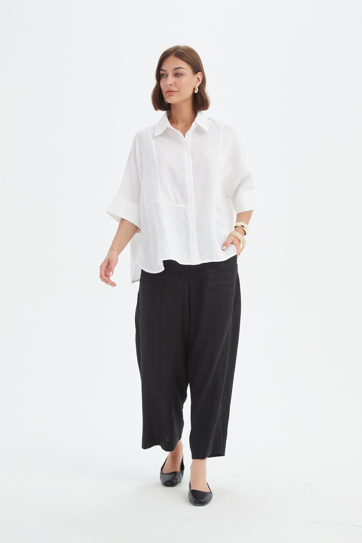 Tirelli Seam Detail Boxy Shirt - Various Colours