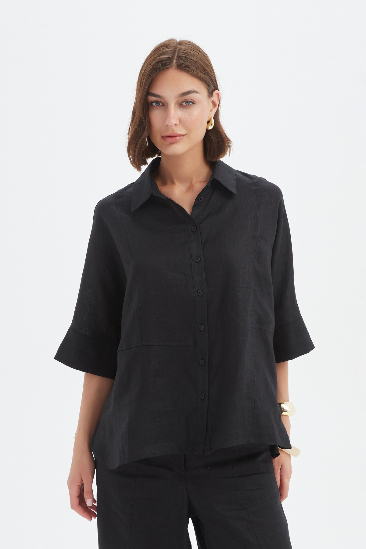 Tirelli Seam Detail Boxy Shirt - Various Colours