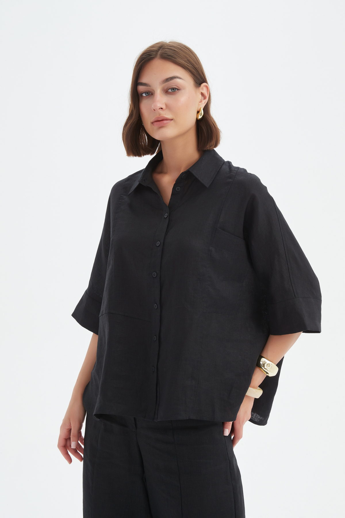 Tirelli Seam Detail Boxy Shirt - Various Colours