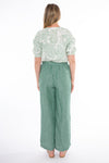 JUMP Clothing Wide Leg Linen Pants - Honeydew