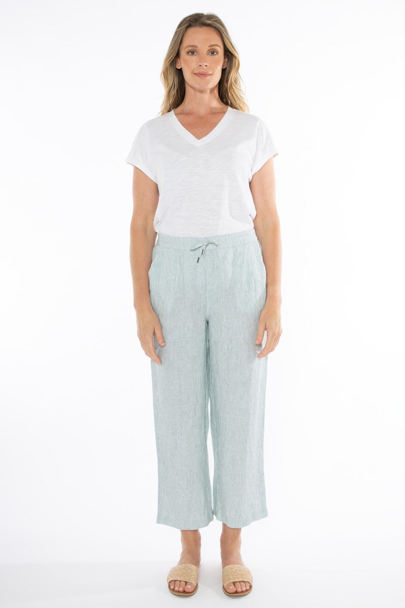 JUMP Clothing Core Stripe Linen Pants - Various Colours