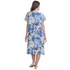 Vera May ‘Sabbia‘ Italian Linen Dress - Blue/Natural