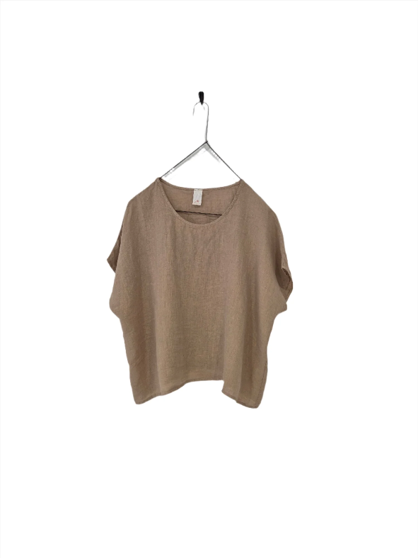 Montaigne - Lee - Linen Short Sleeve Top - Various Colours