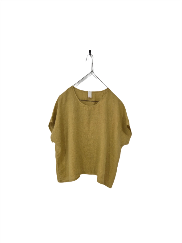 Montaigne - Lee - Linen Short Sleeve Top - Various Colours