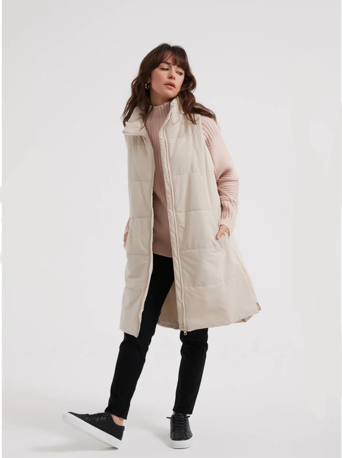 Tirelli Zip Hem Puffer Vest - Various Colours