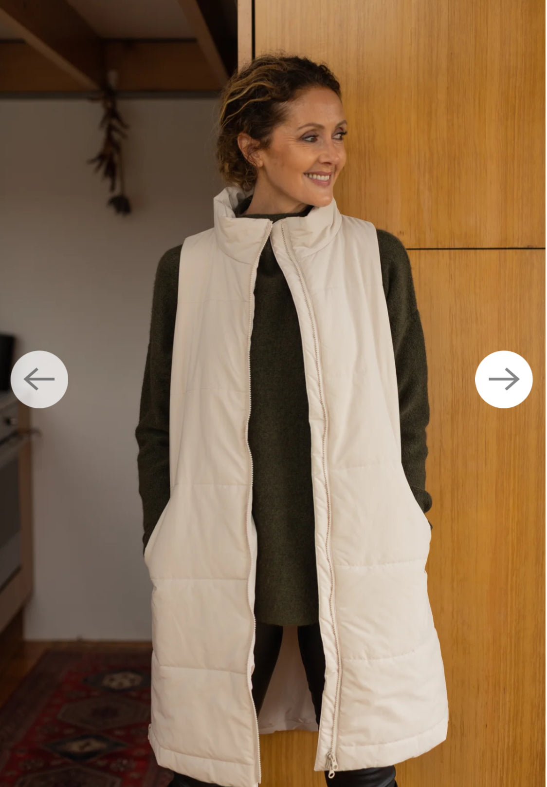Tirelli Zip Hem Puffer Vest - Various Colours