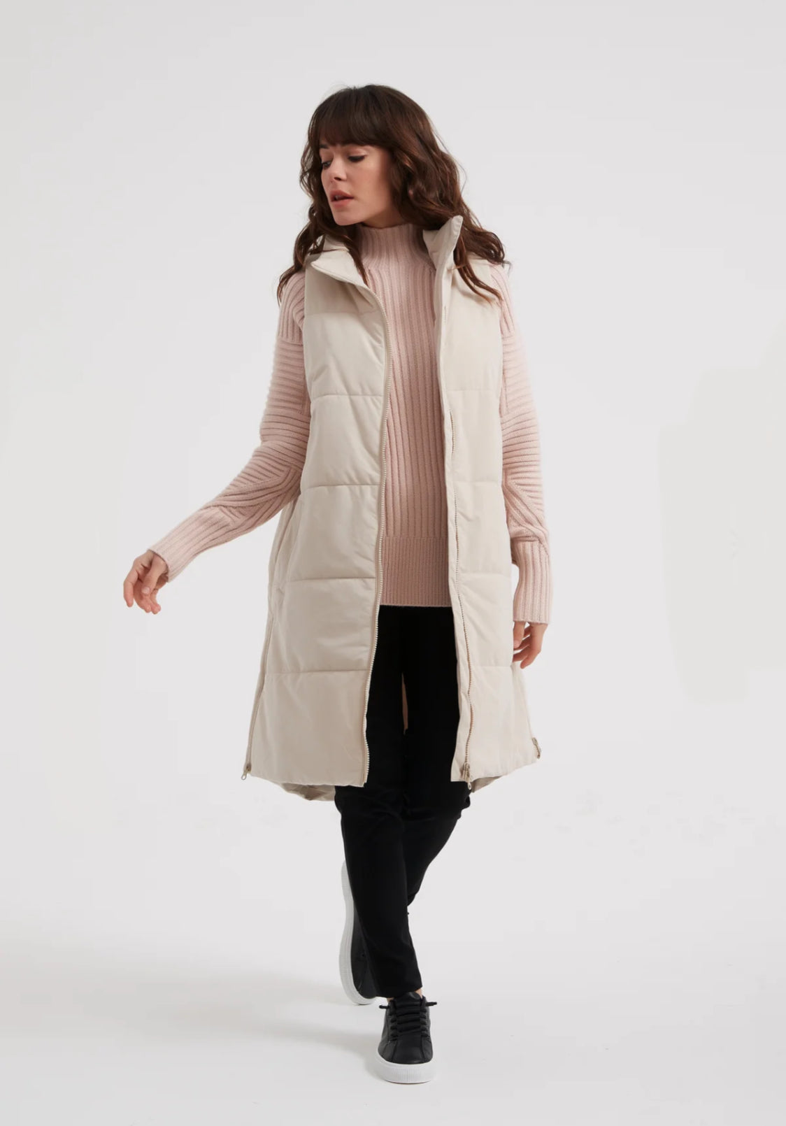 Tirelli Zip Hem Puffer Vest - Various Colours