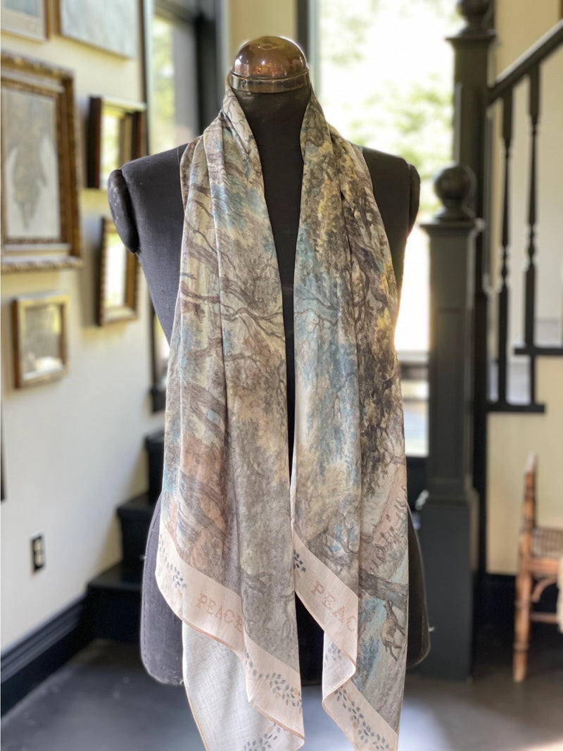 Land of Plenty Printed Artisan Bamboo Scarf