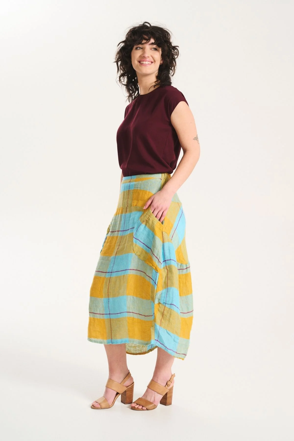Olga De Polga - Milwaukee Echo Skirt Linen - Sunrise