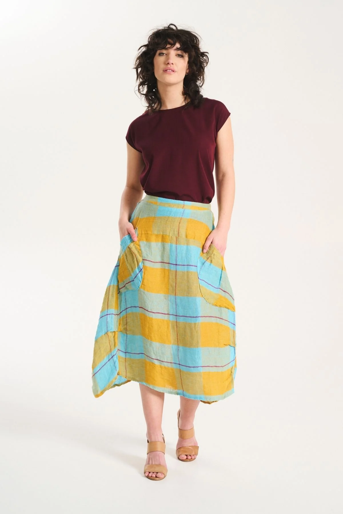 Olga De Polga - Milwaukee Echo Skirt Linen - Sunrise