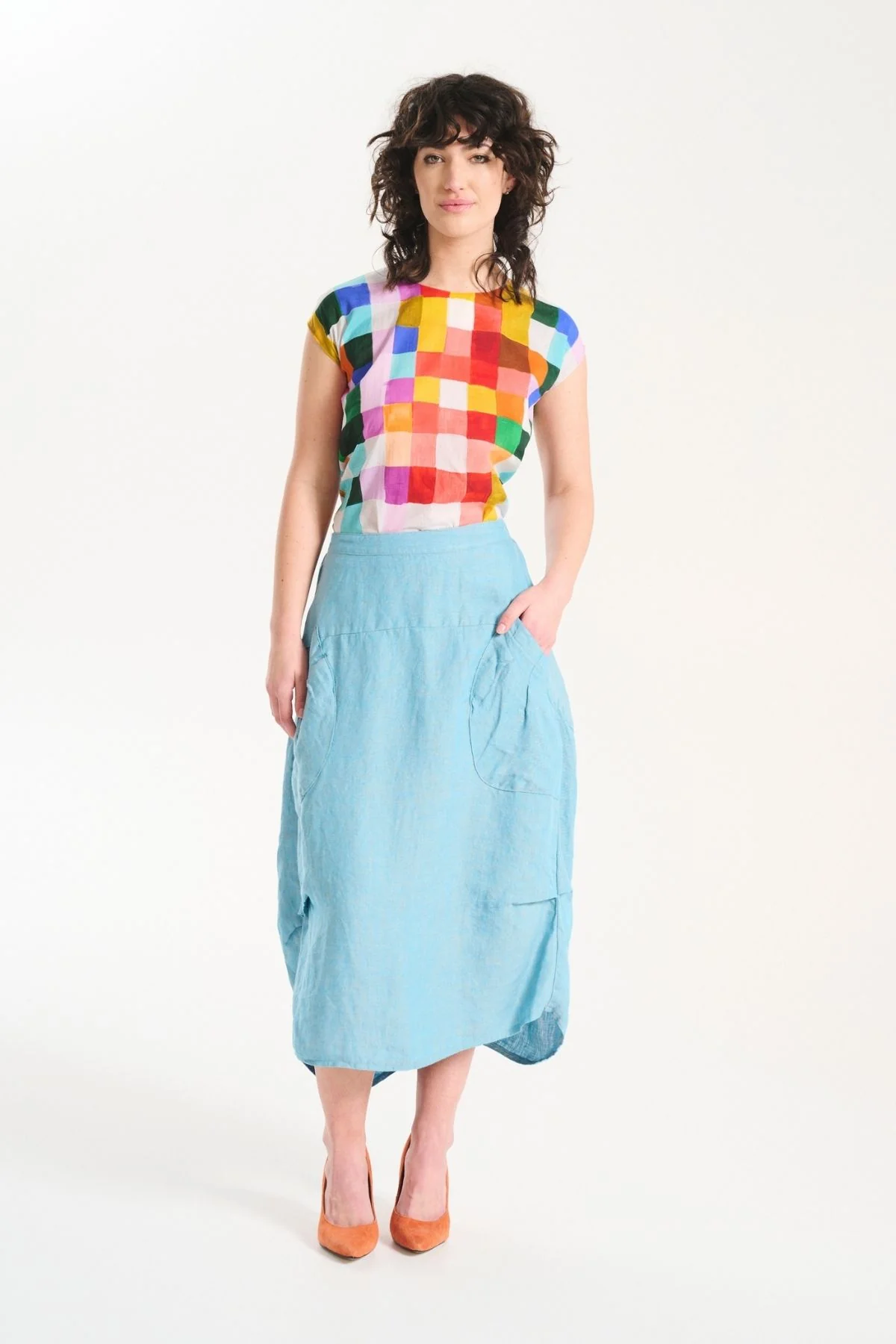 Olga De Polga - Milwaukee Alta Luxe Skirt Linen - Frost