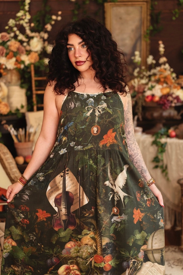 Market Of Stars - Labour of Love - Bohéme Bamboo Slip Dress - Florals & Violin