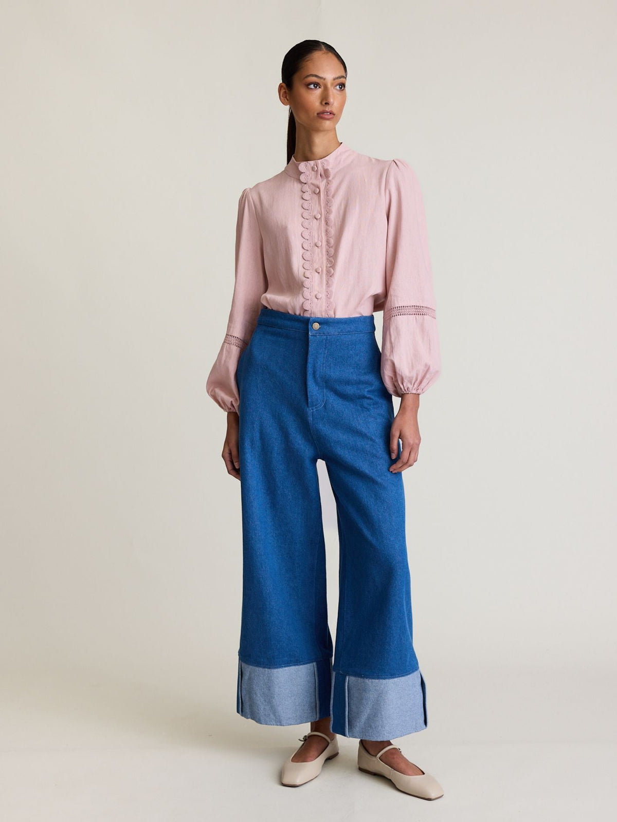 State Of Embrace - Twin Lace - Blouse - Blush