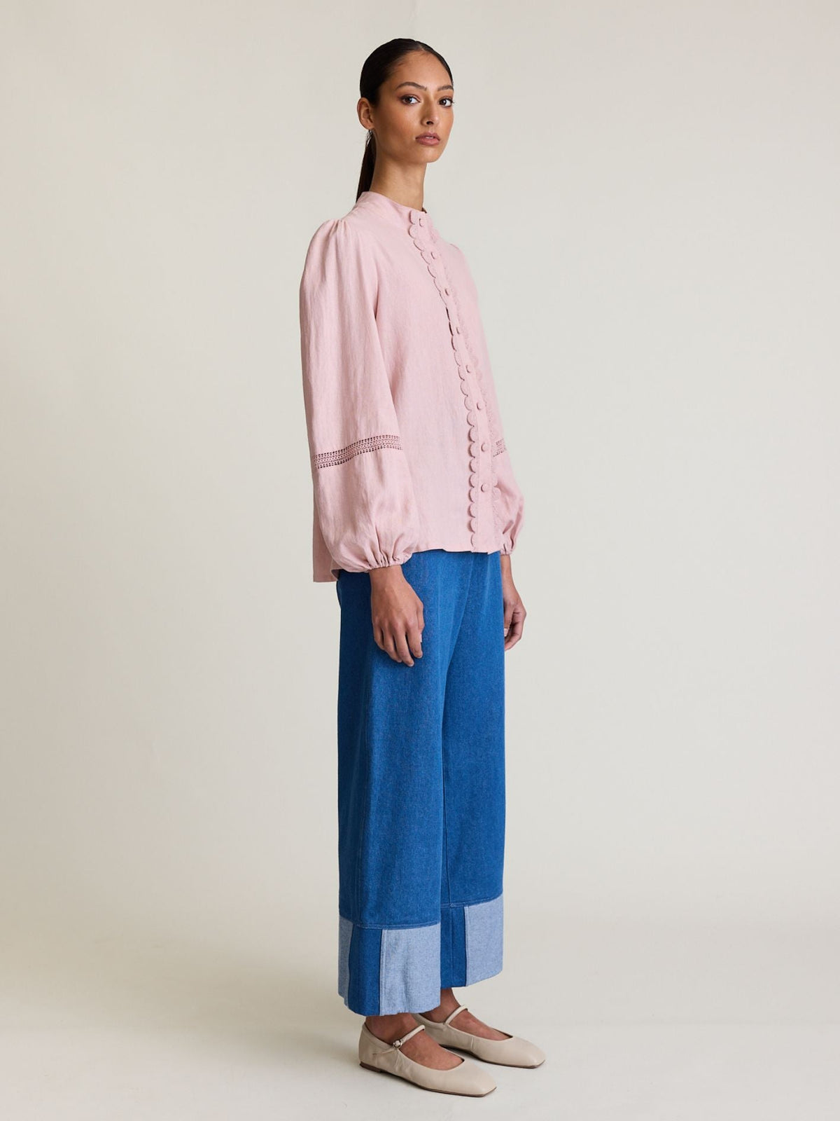 State Of Embrace - Twin Lace - Blouse - Blush