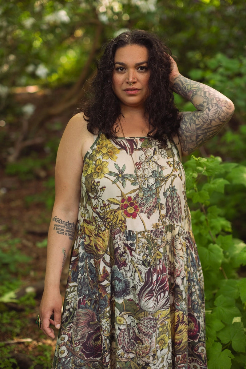 Love Grows Wild Bohéme Slip Dress with Bees