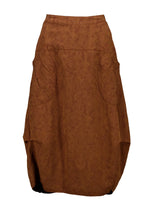 Olga Dre Polga ‘Milwaukee’ Del Arte Skirt  in Demask Linen - Caramel