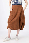 Olga Dre Polga ‘Milwaukee’ Del Arte Skirt  in Demask Linen - Caramel