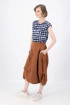 Olga Dre Polga ‘Milwaukee’ Del Arte Skirt  in Demask Linen - Caramel