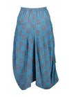 Olga Dre Polga ‘Milwaukee’ Network Skirt in Woven Cotton - Blue