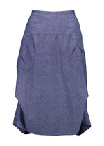 Olga Dre Polga ‘Milwaukee’ Traveller Skirt in Cotton/Linen - Stone Blue