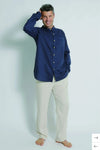 Men’s Hemp Cotton Long Sleeve Grandpa Shirt - Various Colours