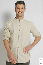 Men’s Hemp Cotton Long Sleeve Grandpa Shirt - Various Colours