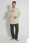 Men’s Hemp Cotton Long Sleeve Grandpa Shirt - Various Colours