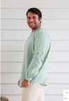 Men’s Hemp Cotton Long Sleeve Grandpa Shirt - Various Colours