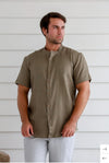 Men’s 100%Hemp Grandpa Short Sleeve Shirt - Various Colours