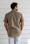 Men’s 100%Hemp Grandpa Short Sleeve Shirt - Various Colours