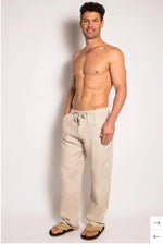 Men’s 100% Premium Hemp Relaxing Beach Pants with Draw String - Various Colours