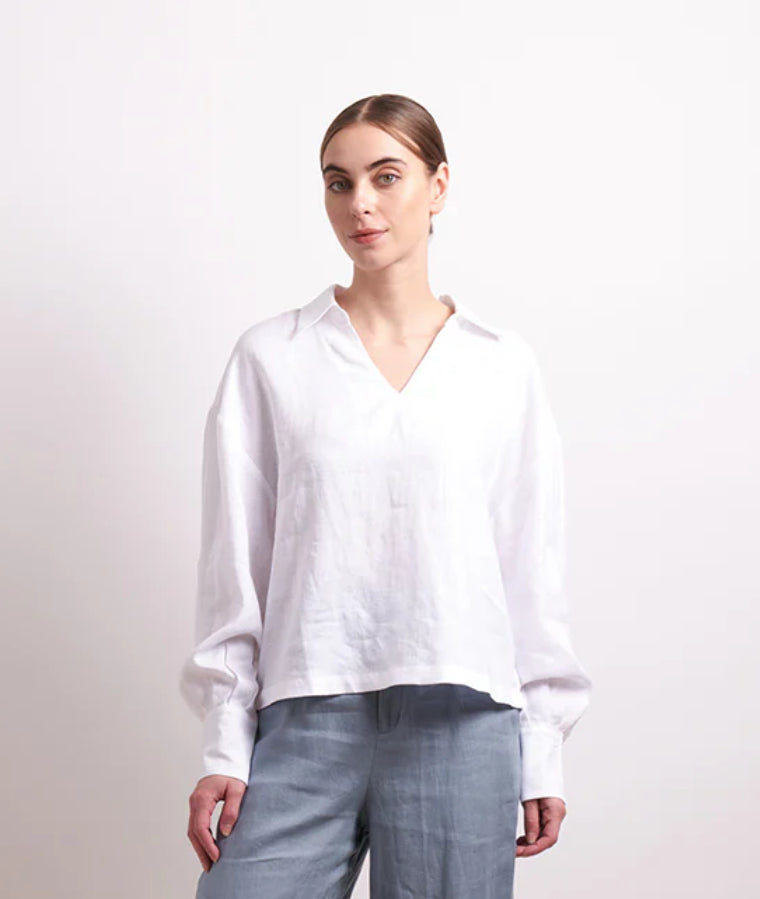 NERIS - Capri Shirt - White