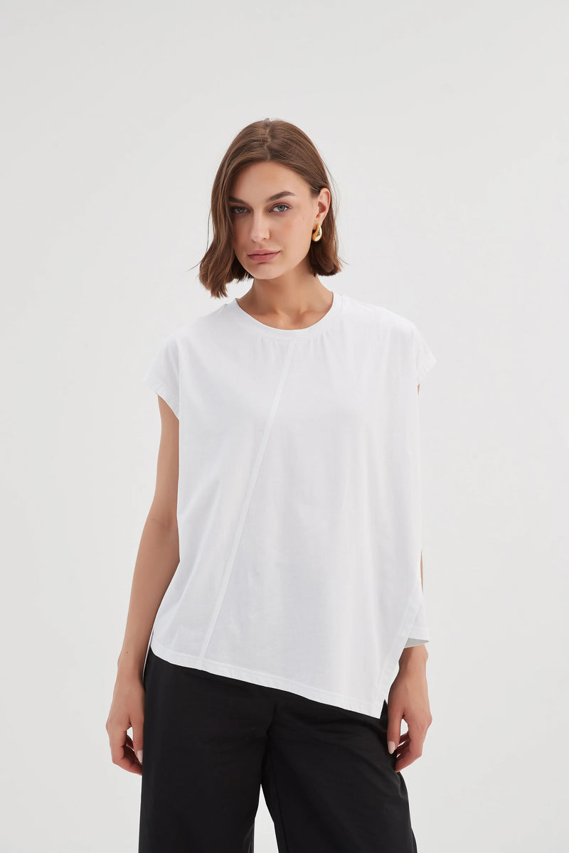 Tirelli Asymmetrical Seam Tee - Various Colours