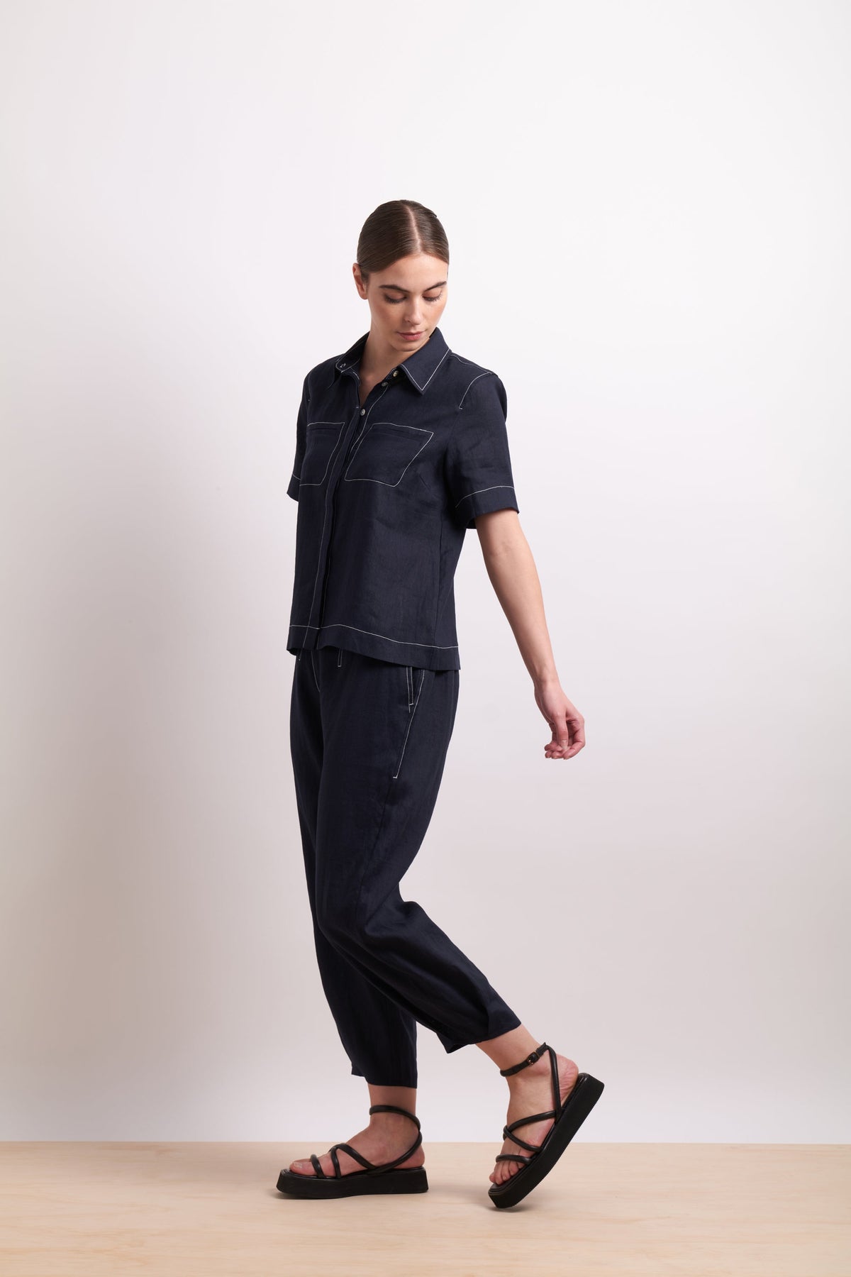 NERIS - In Contrast Pant - Indigo