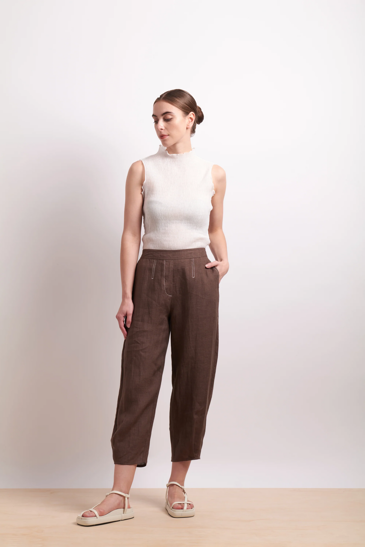 NERIS - In Contrast Pant - Cocoa