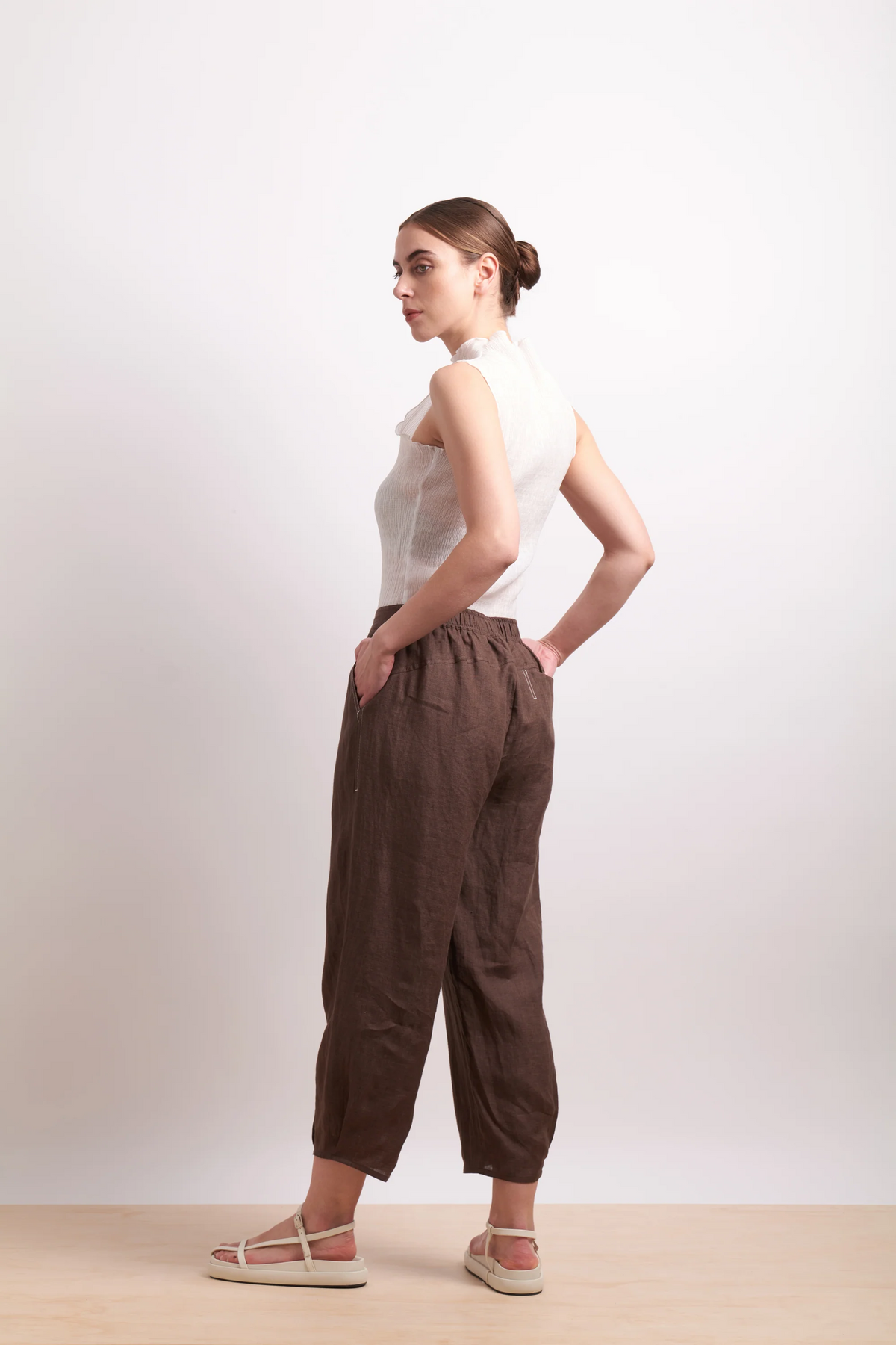 NERIS - In Contrast Pant - Cocoa