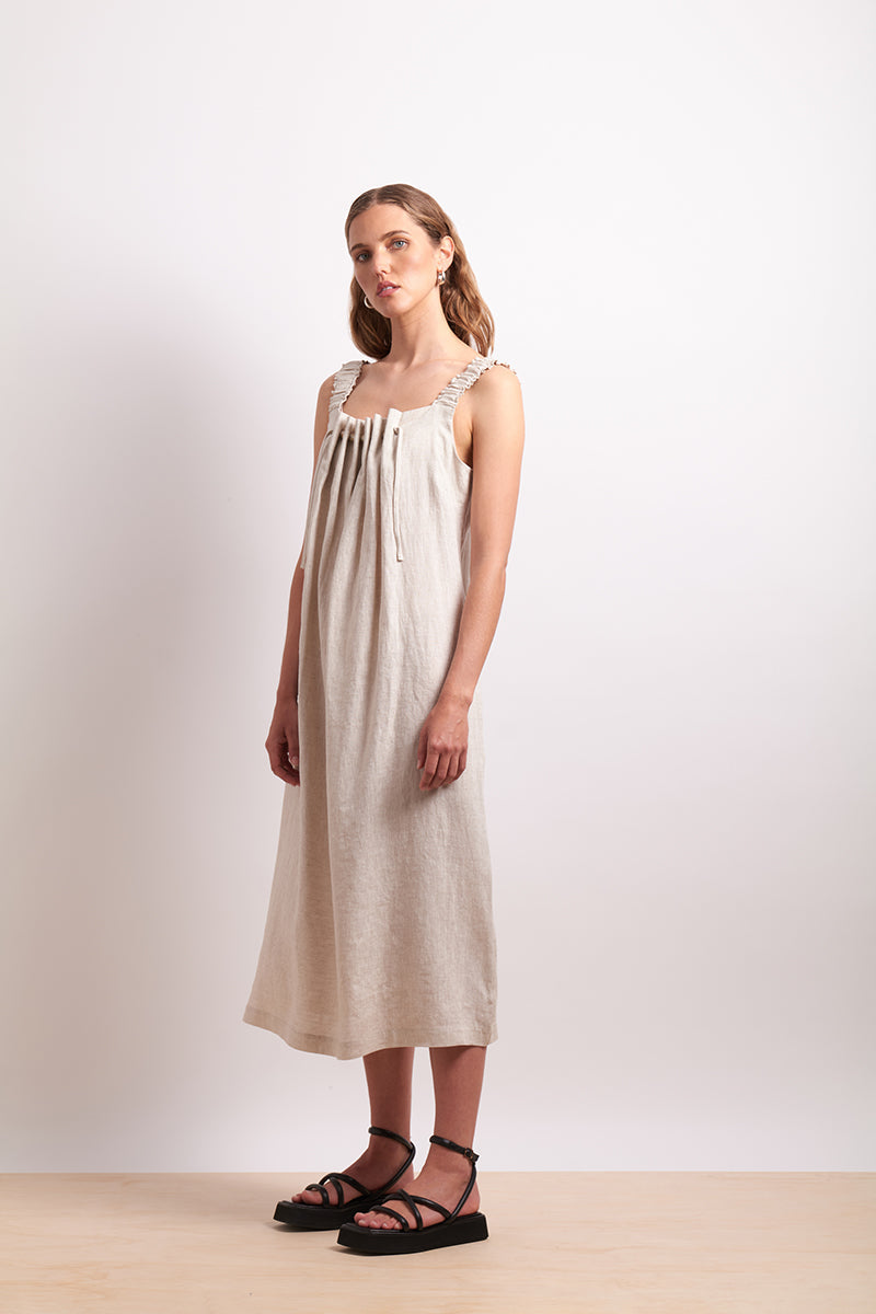 NERIS - Thru And Thru Dress - Sesame