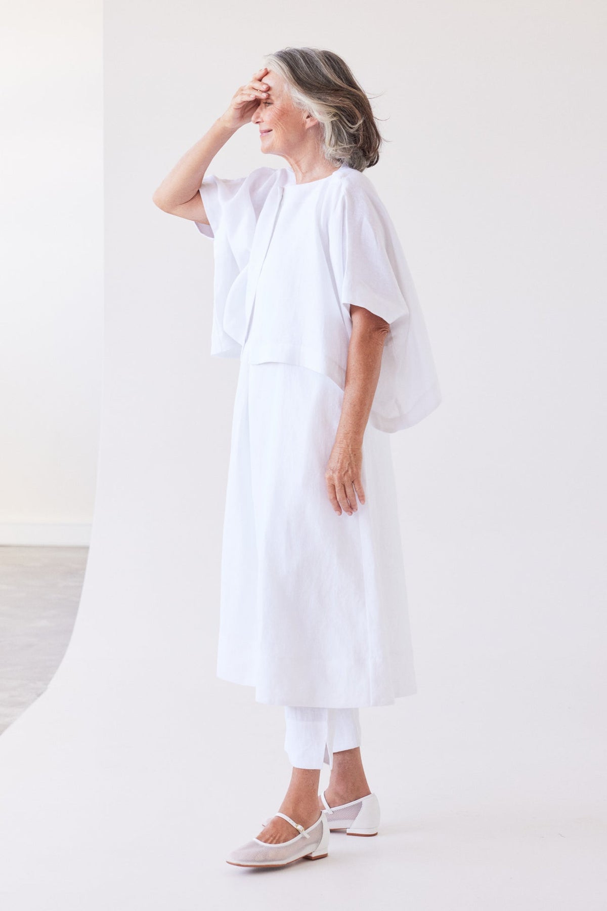 Eva’s Sunday - Tussie - Capelet Linen Jacket - White