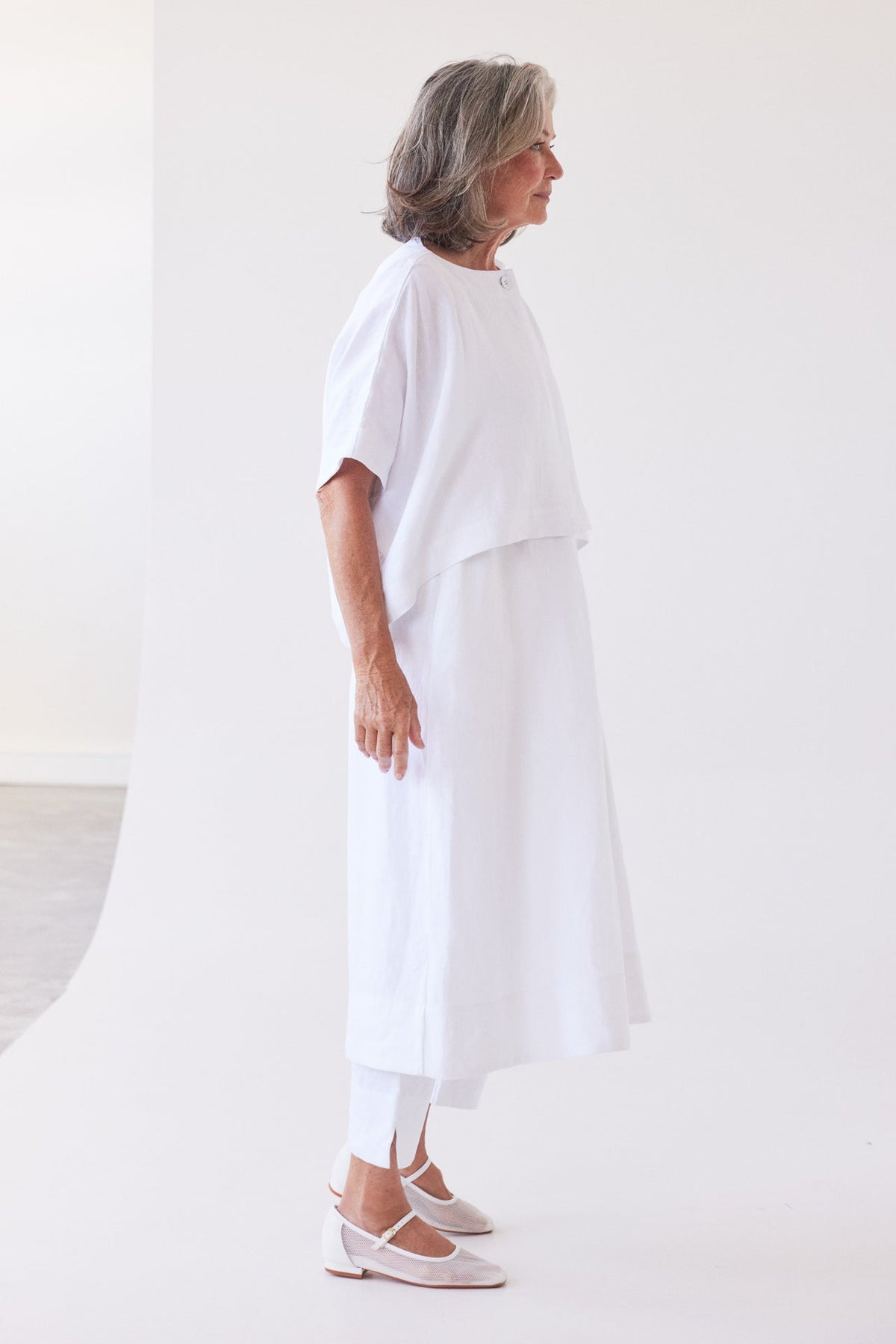 Eva’s Sunday - Tussie - Capelet Linen Jacket - White