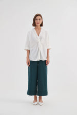 Tirelli Twist Front Linen Top - Various Colours