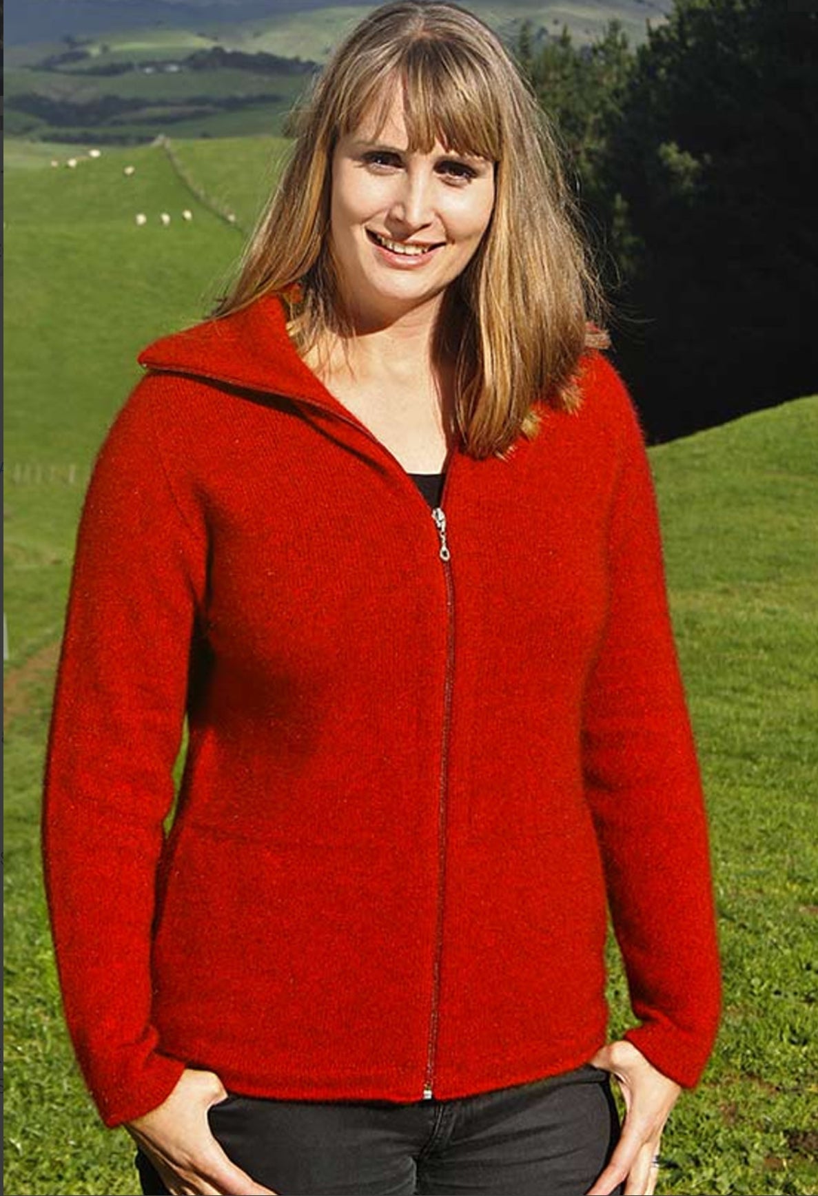 Lothlorian ‘Essential’ Possum Merino Zip Cardigan Jacket with Pockets - Various Colours