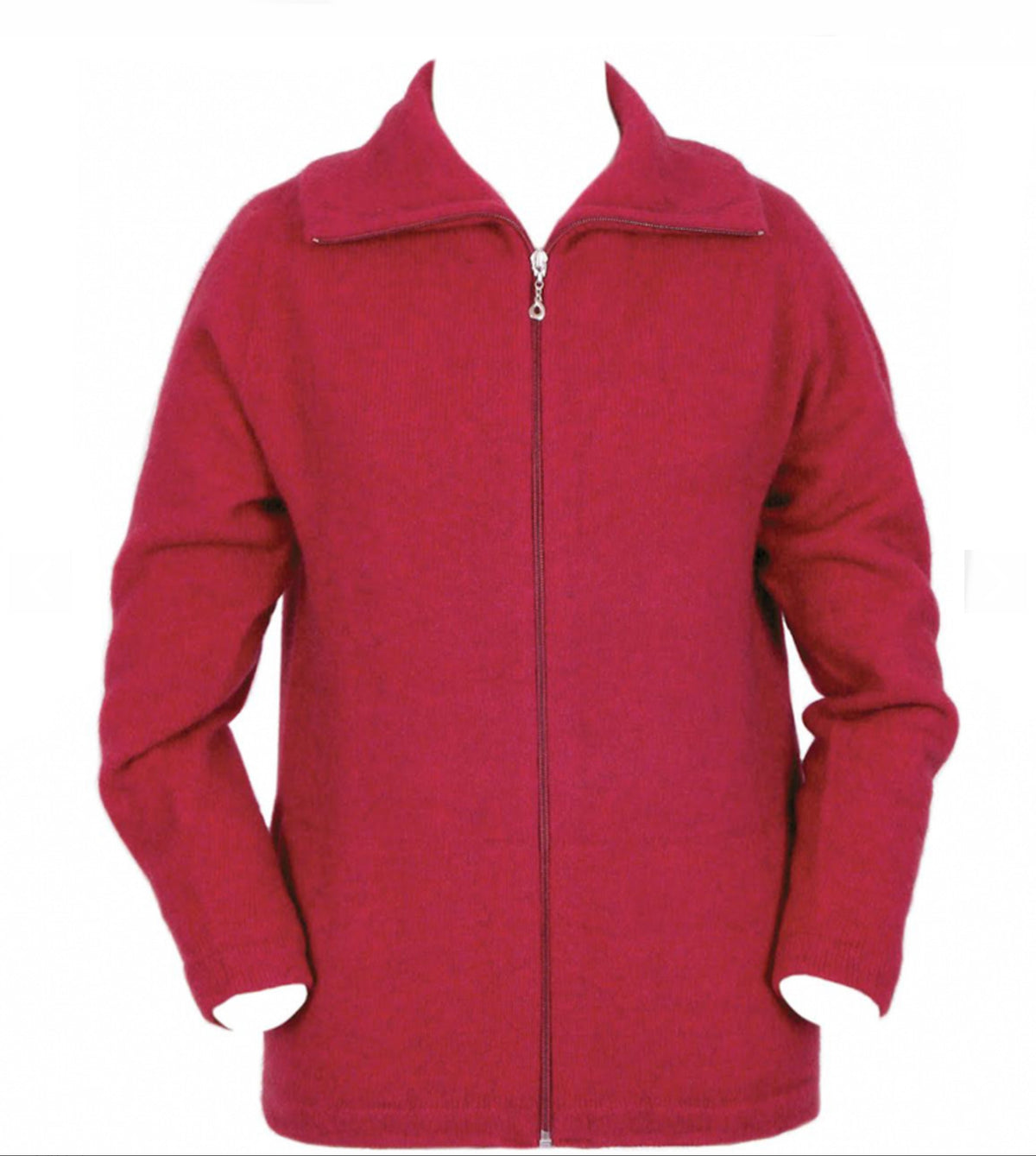 Lothlorian ‘Essential’ Possum Merino Zip Cardigan Jacket with Pockets - Various Colours