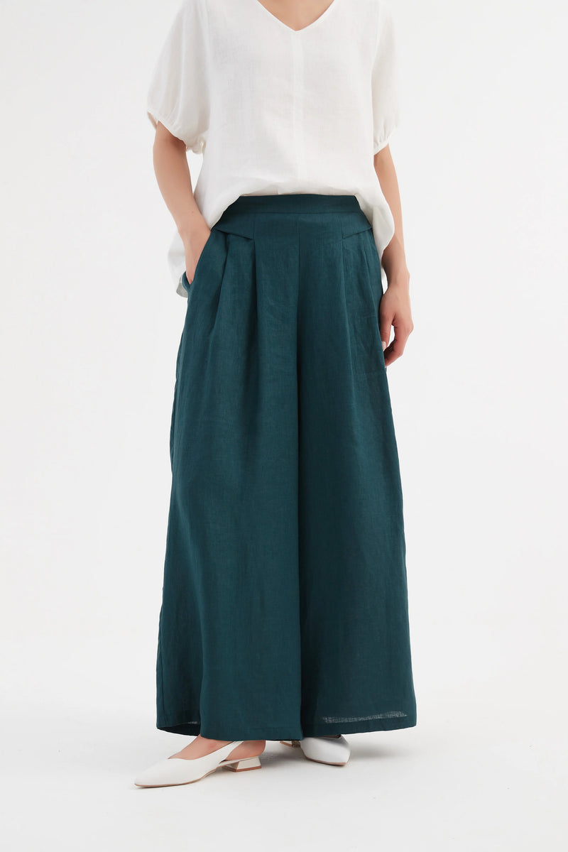 Tirelli Pleat Front Palazzo Pant - Various Colours