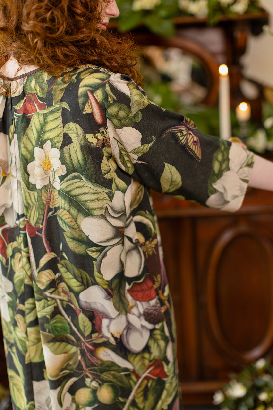 Market Of Stars - Fleur De Lune  - Artist Tunic Dress - Florals & Bees